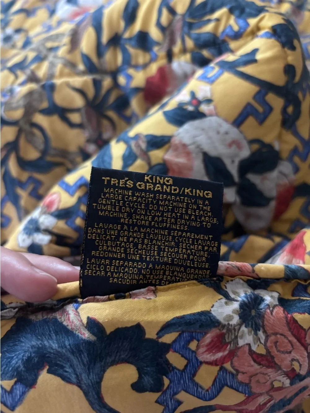 Vintage Ralph Lauren King Size Comforter Rare Ginger Peach Pattern